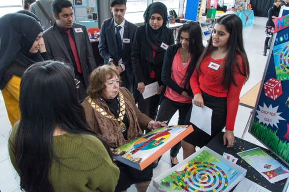 NEOS were able to show off their game to the Mayor of Brent, Councillor Lesley Jones